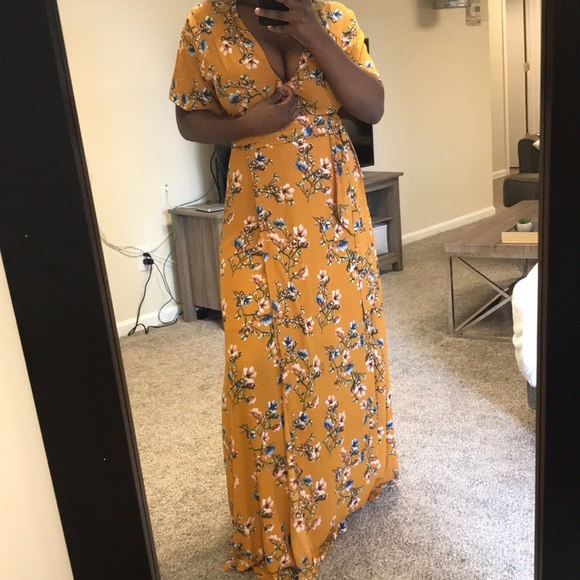Flora maxi wrap dress - Picture 5 of 5